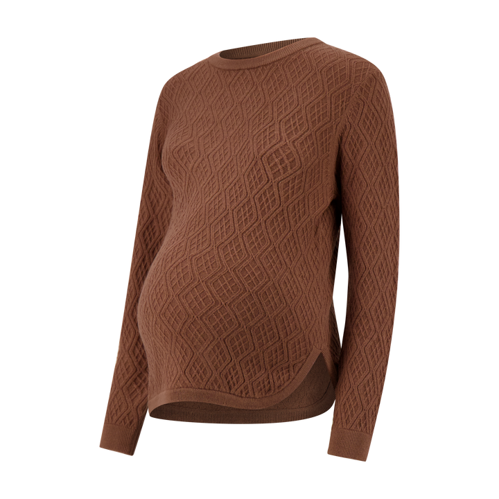 Diamond Sweater w Rounded Slits