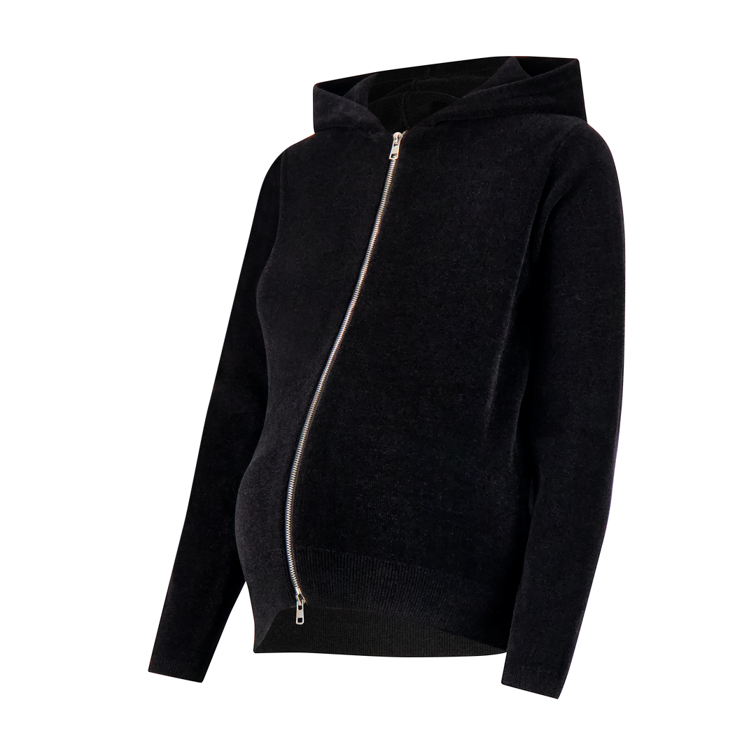 Chenille Hooded Zipup