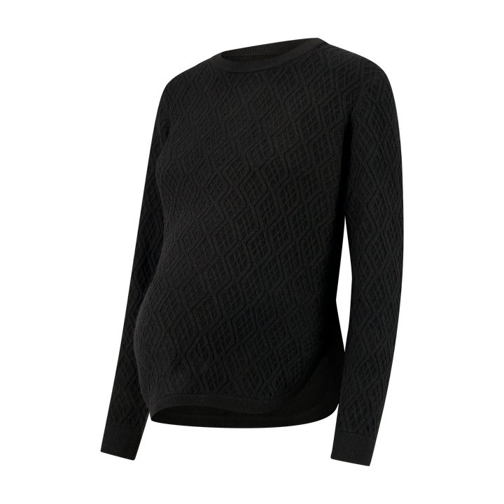 Diamond Sweater w Rounded Slits