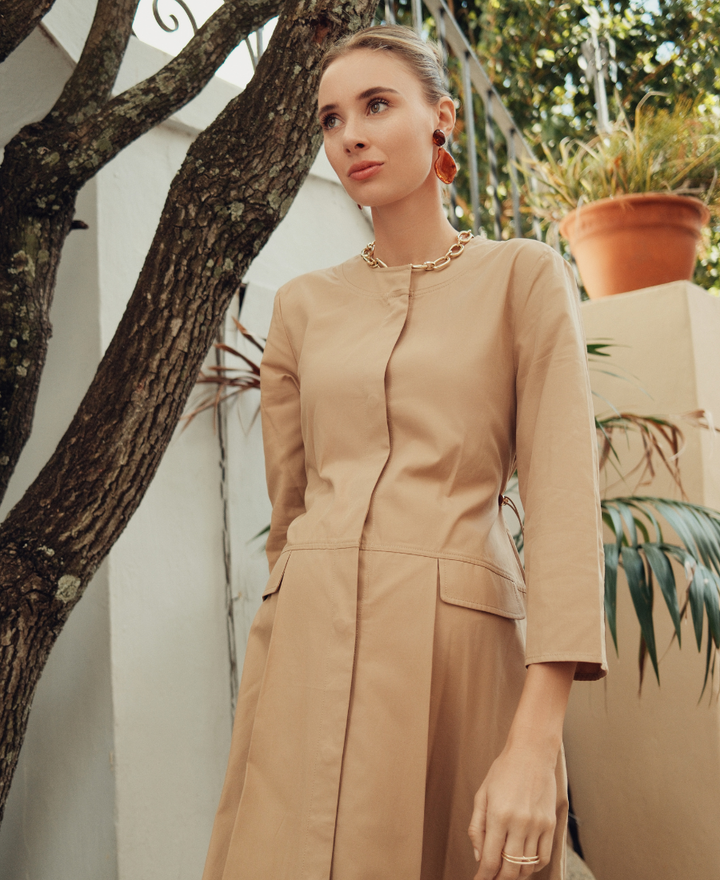 New Cotton Dress w Snaps & Pulli