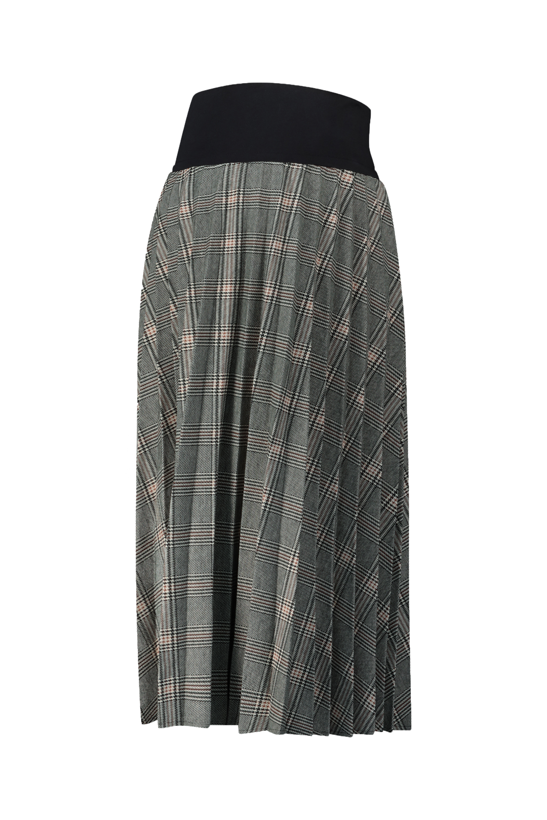 Checked Pleated Skirt