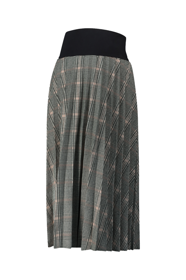 Checked Pleated Skirt