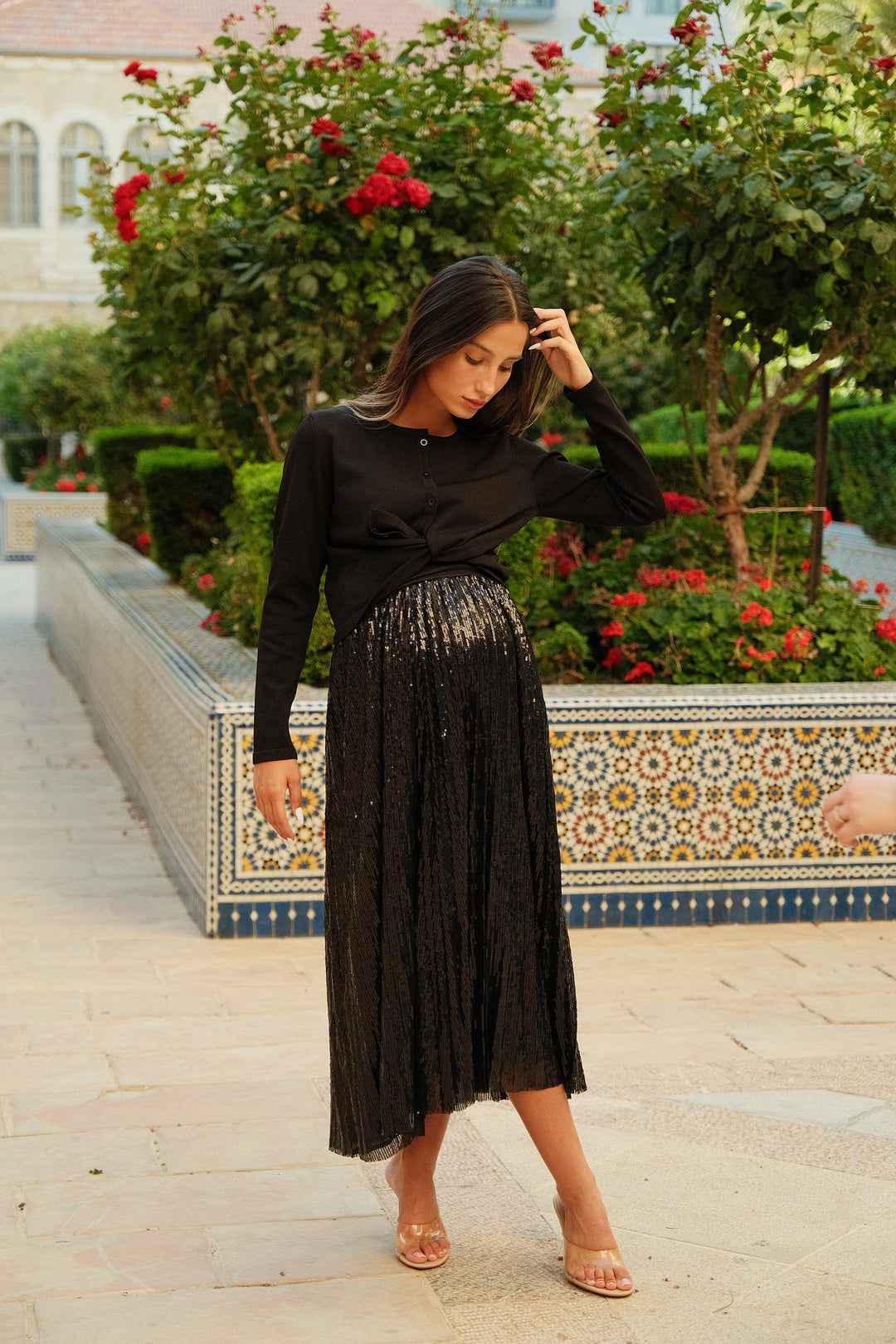 Sally Sequin Skirt