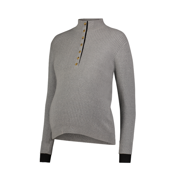 Sweater Henley Color Block