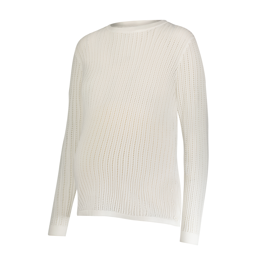 Lacey Knit Crewneck Sweater