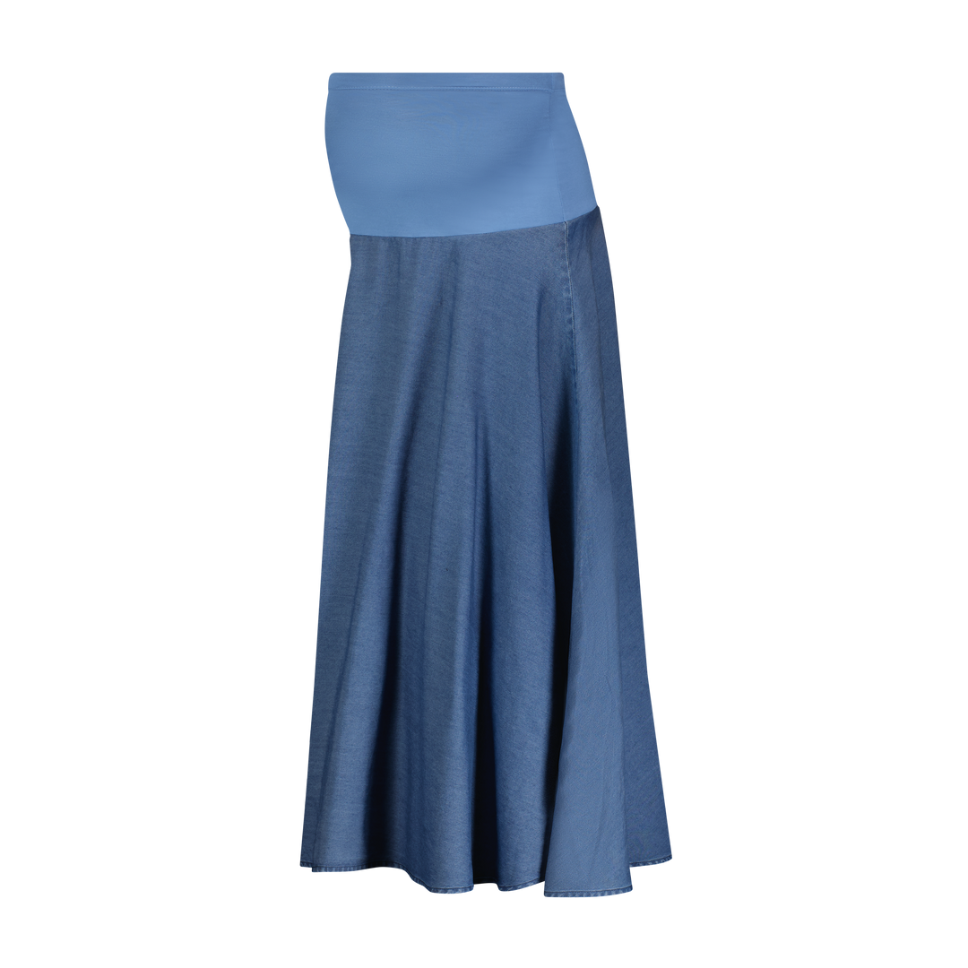 Soft Jean Circle Skirt