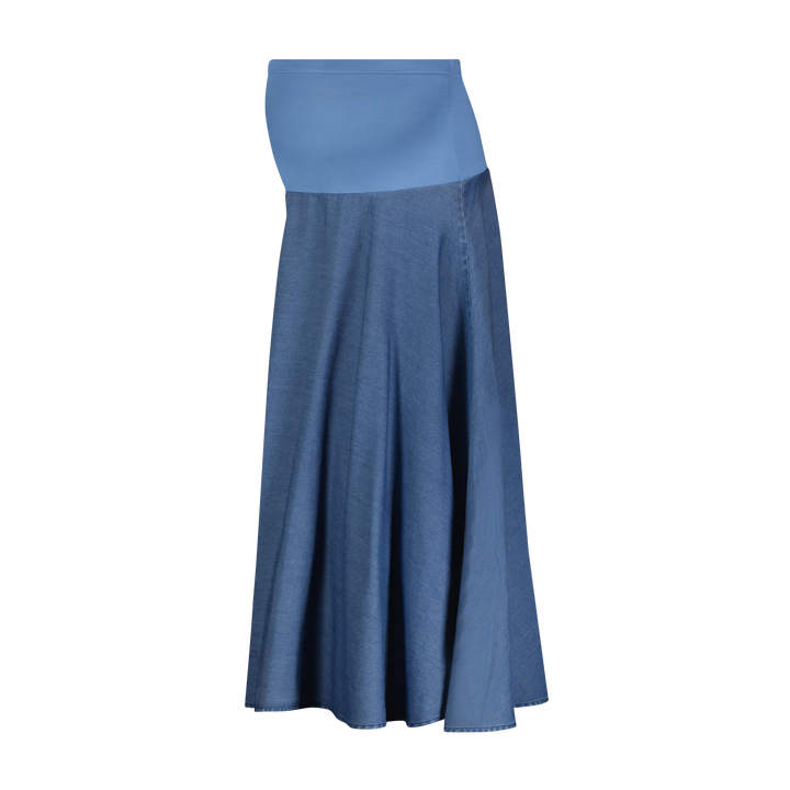 Soft Jean Circle Skirt