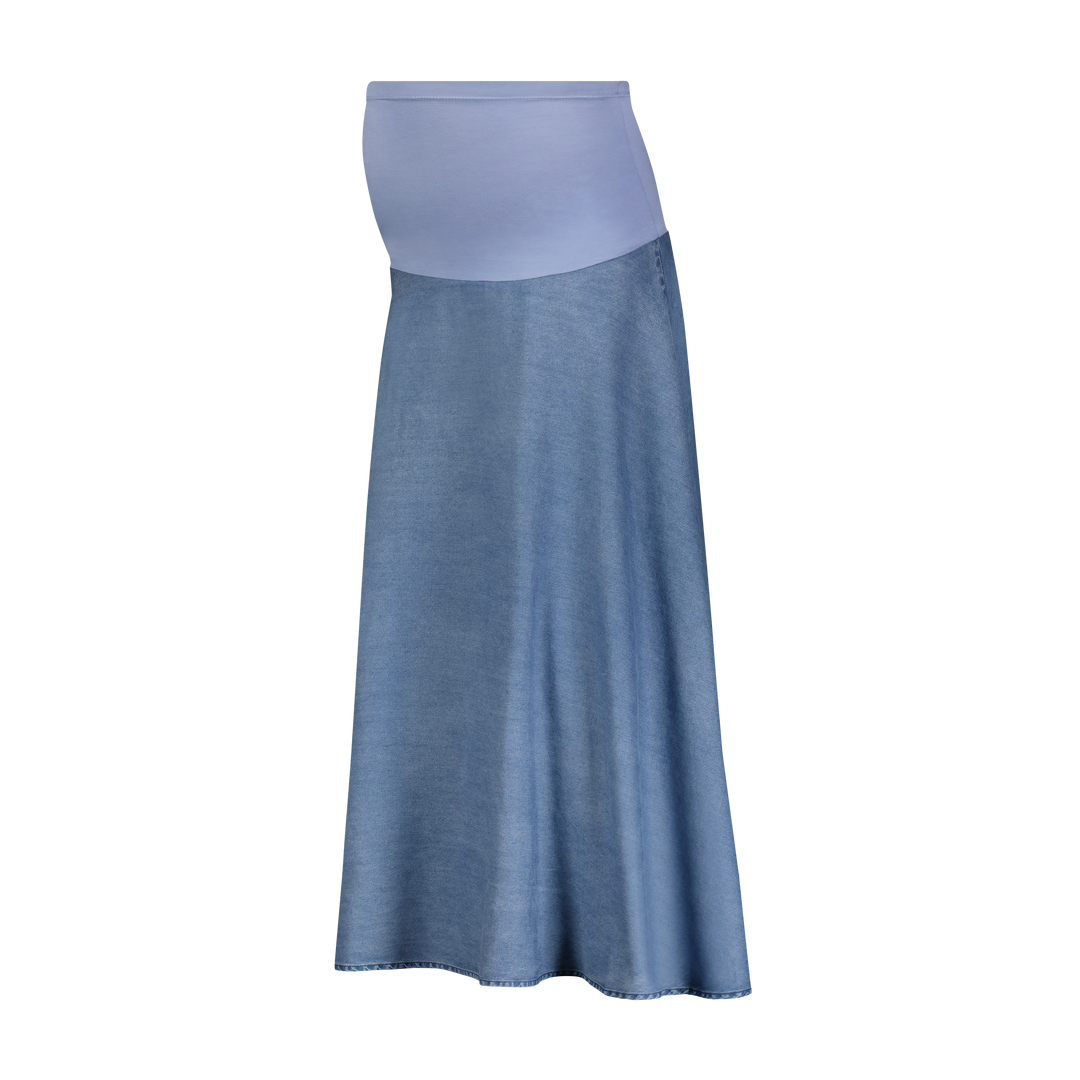 Soft Jean Circle Skirt