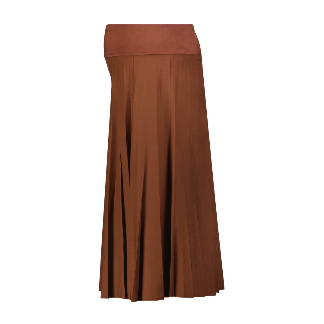 Crepe Pleated Skirt