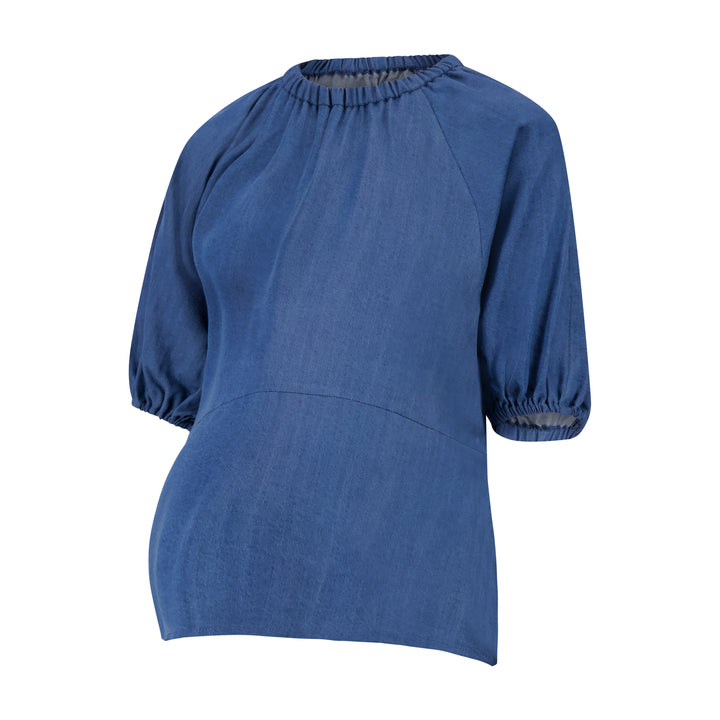 Jean Gathered Neck Top
