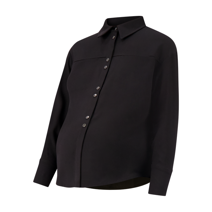 Crepe Snap Blouse